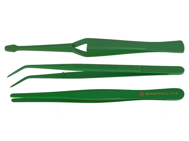 Set: pincetten; voor precisiewerk; 3st. Set: pincetten; voor precisiewerk; 3st.